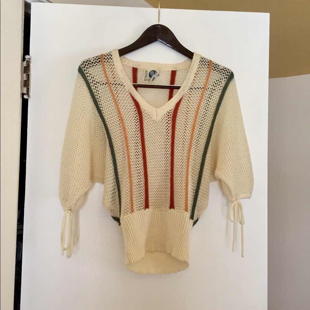 Vintage Open Knit Boho Sweater
